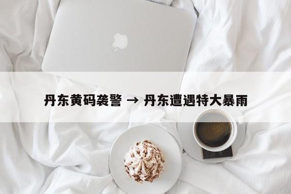 丹东黄码袭警 → 丹东遭遇特大暴雨