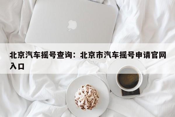 北京汽车摇号查询：北京市汽车摇号申请官网入口