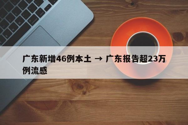 广东新增46例本土 → 广东报告超23万例流感